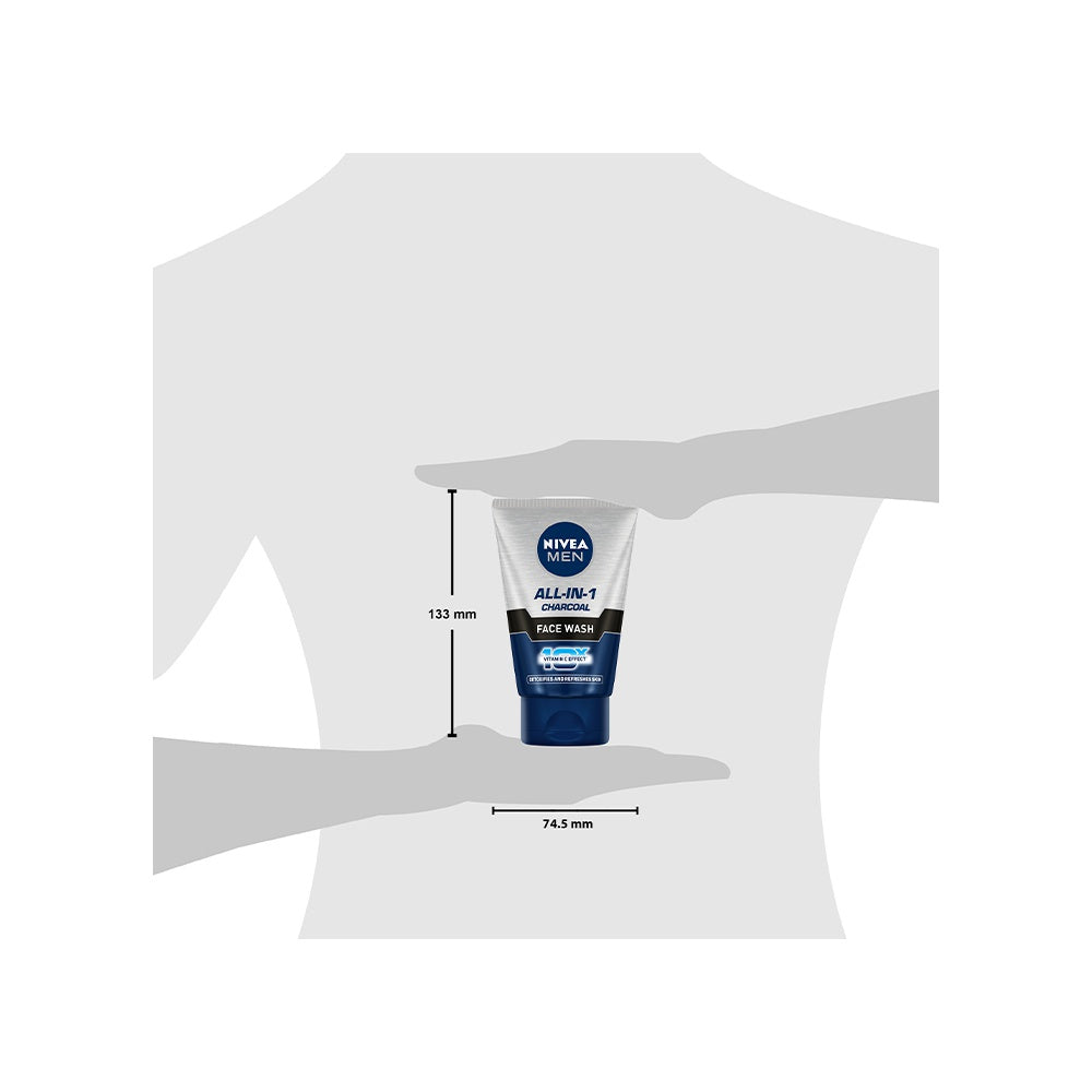 Nivea Men All-In-1 Charcoal Face Wash : 100 g