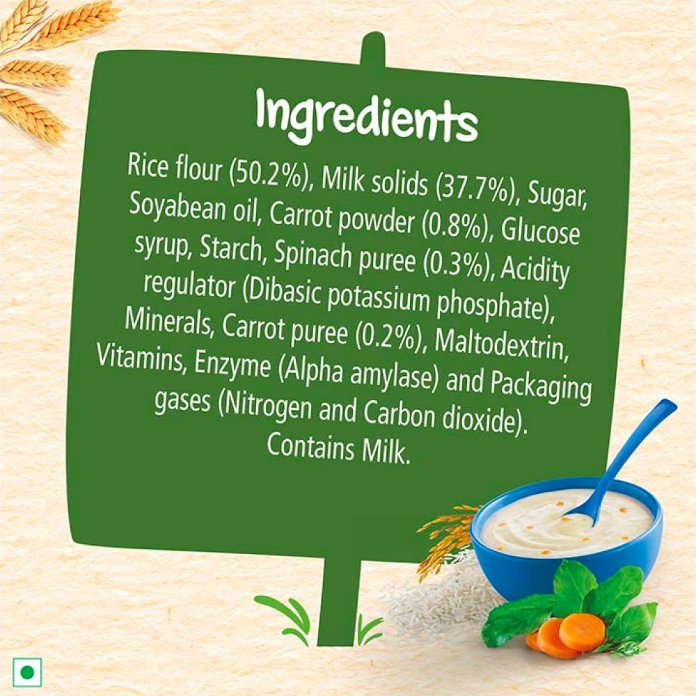 Nestle Cerelac with Milk, Rice Vegetables Baby Cereal (From 8 to 24 Months) : 300 g