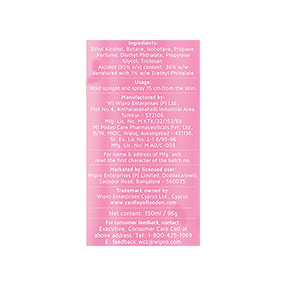 Yardley English Rose Refreshing Body Spray : 150 ml