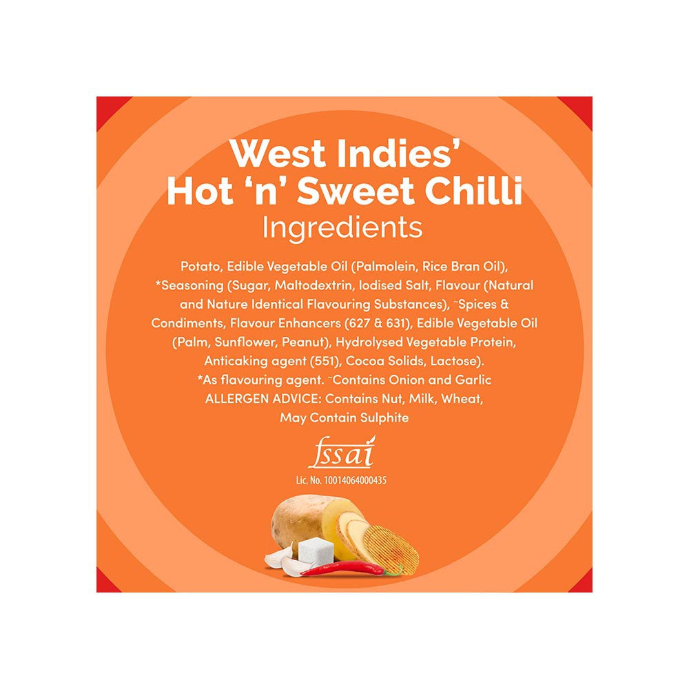 Lay's West Indies Hot n Sweet Chilli Flavour Potato Chips : 48 g