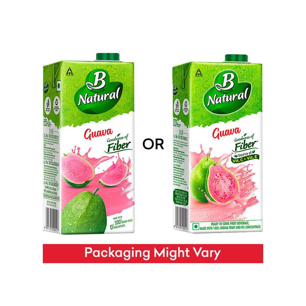 B Natural Guava Juice : 1 ltr