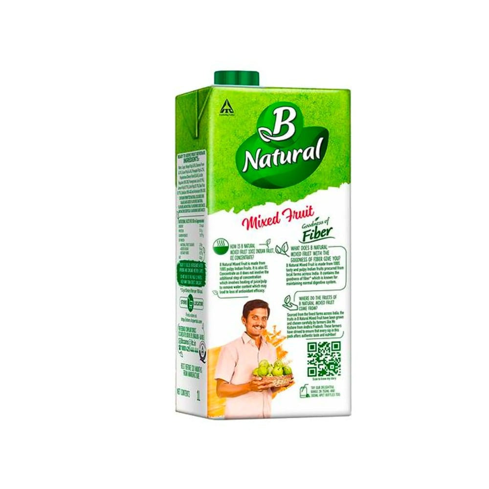 B Natural Mixed Fruit Juice : 1 ltr