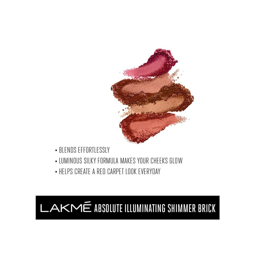 Lakme Absolute Illuminating Blush (Shimmer Brick In Pink) : 10 g