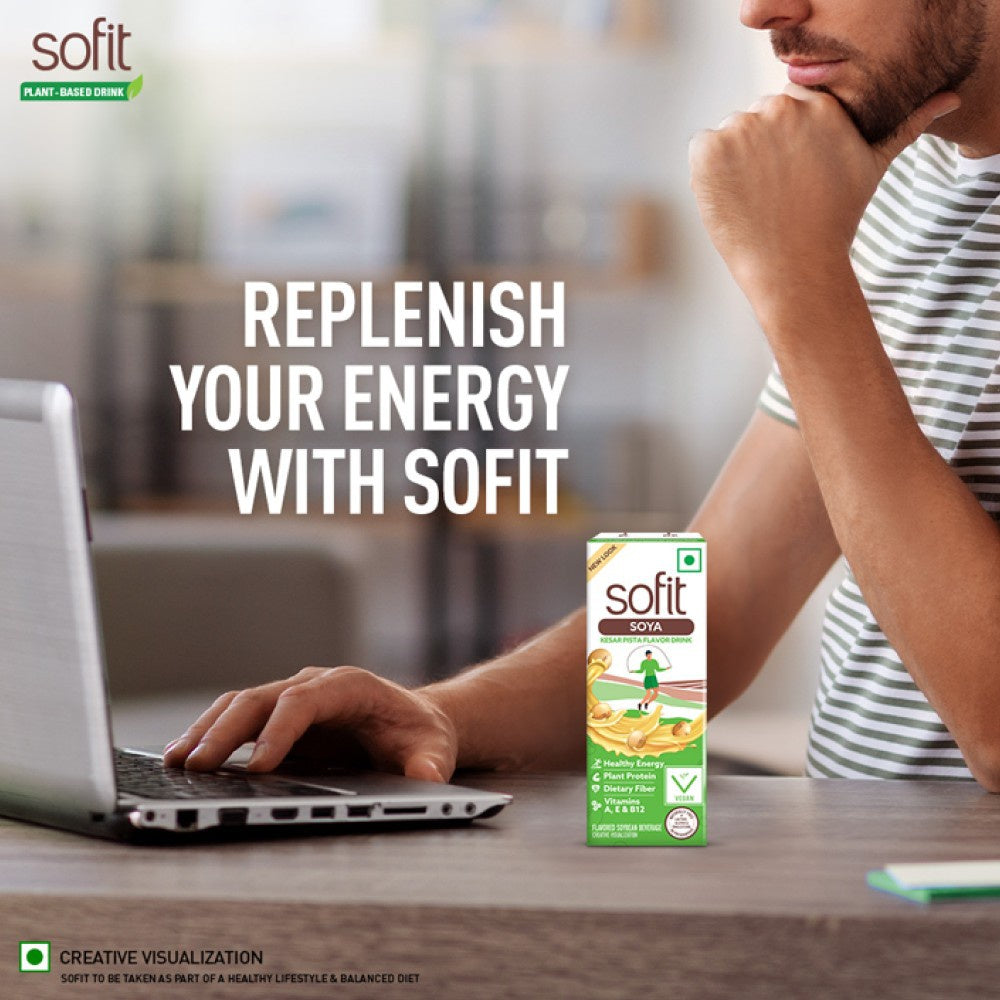 Sofit Kesar Pista Soy Beverage : 1 ltr
