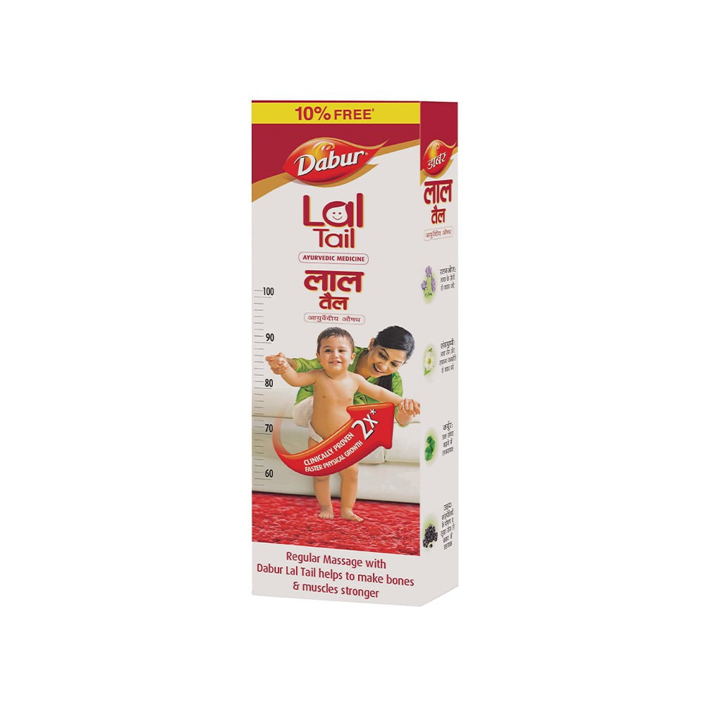 Dabur Lal Tail Ayurvedic Baby Massage Oil : 200 ml