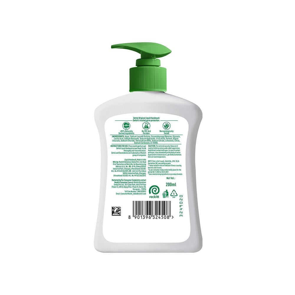 Dettol Original Hand Wash : 200 ml