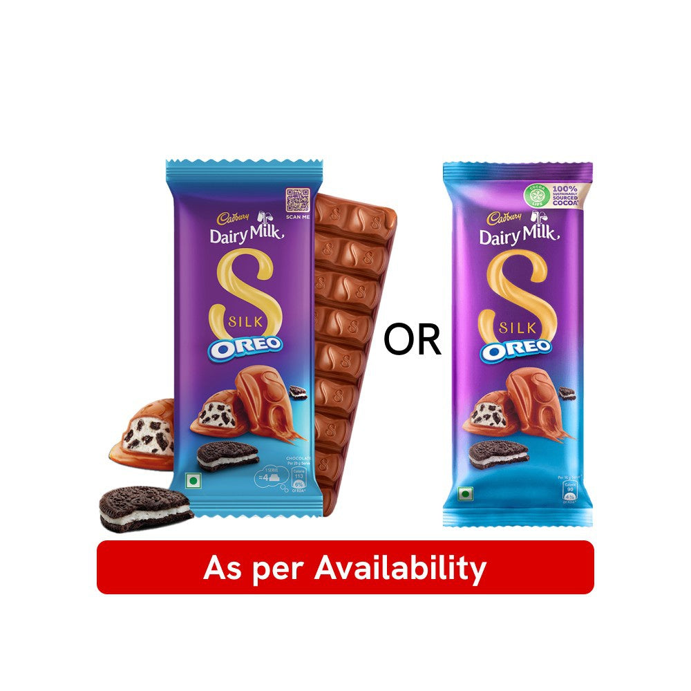 Cadbury Dairy Milk Silk Oreo Flavoured Chocolate Bar : 60 g