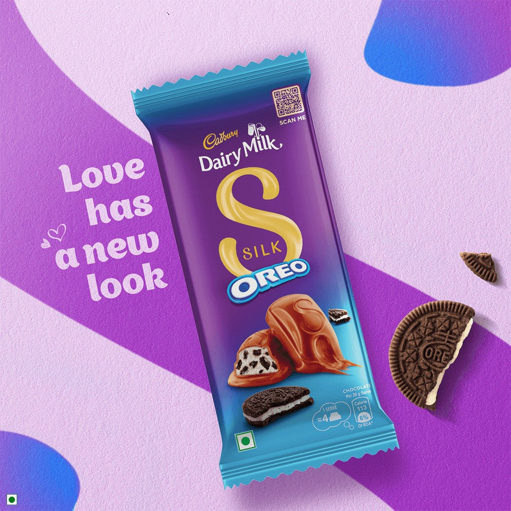 Cadbury Dairy Milk Silk Oreo Flavoured Chocolate Bar : 60 g