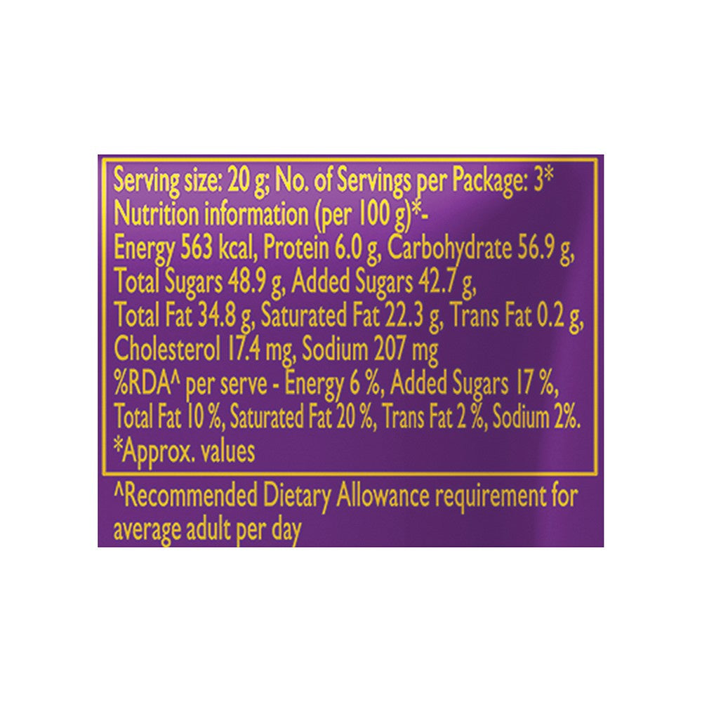 Cadbury Dairy Milk Silk Oreo Flavoured Chocolate Bar : 60 g