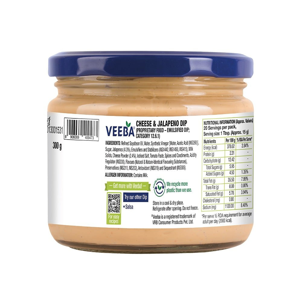 Veeba Cheese & Jalapeno Dip : 300 g