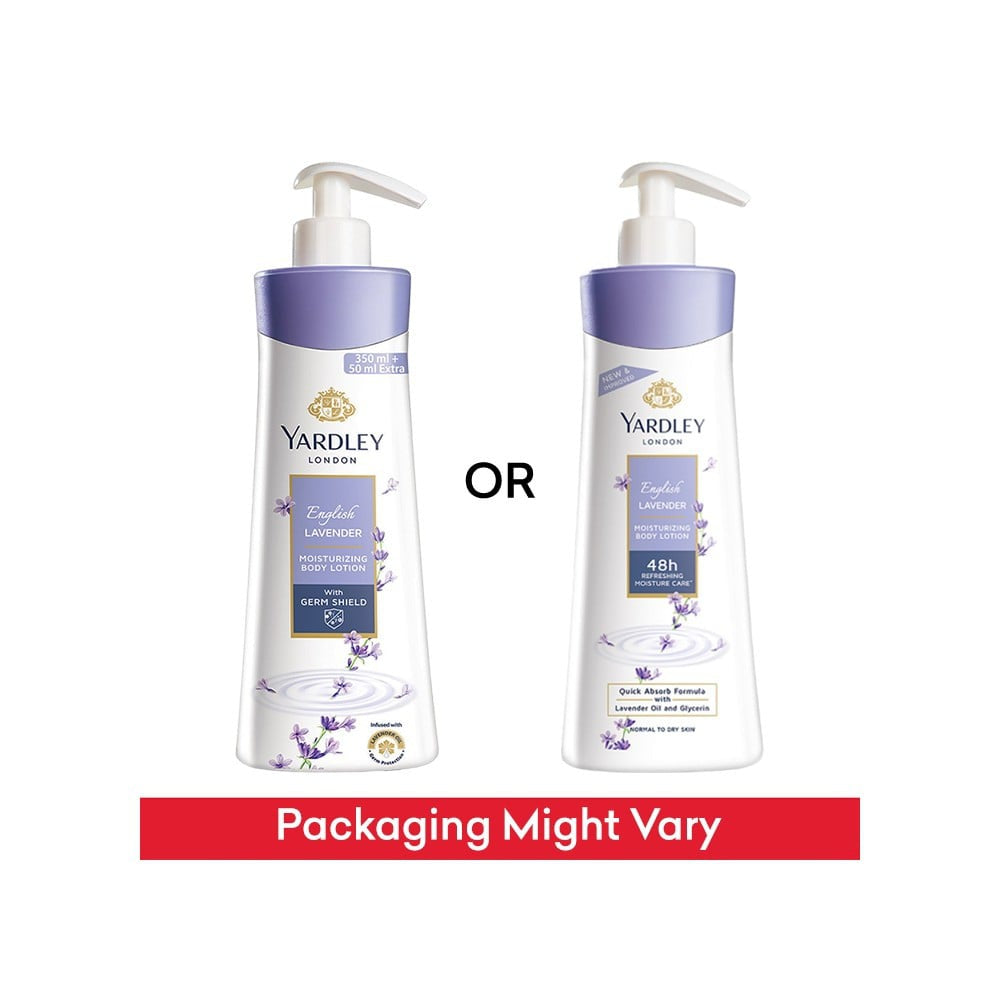 Yardley London English Lavender Moisturizing Body Lotion (For Women) : 350 ml + 50 ml