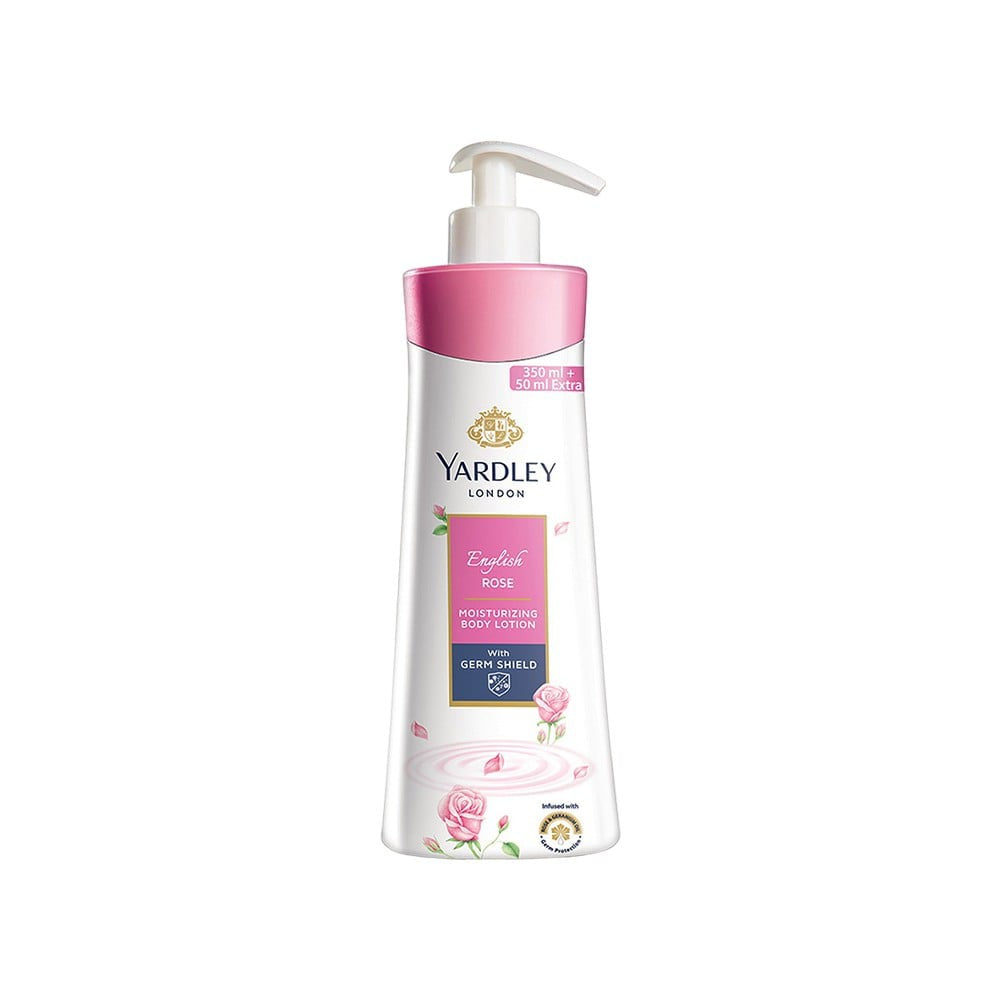 Yardley London English Rose Moisturising Body Lotion (For Women) : 350 ml + 50 ml