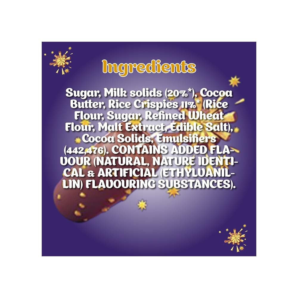 Cadbury Dairy Milk Crackle Milk Chocolate Bar - Pack of 2 : 2 x 36 g
