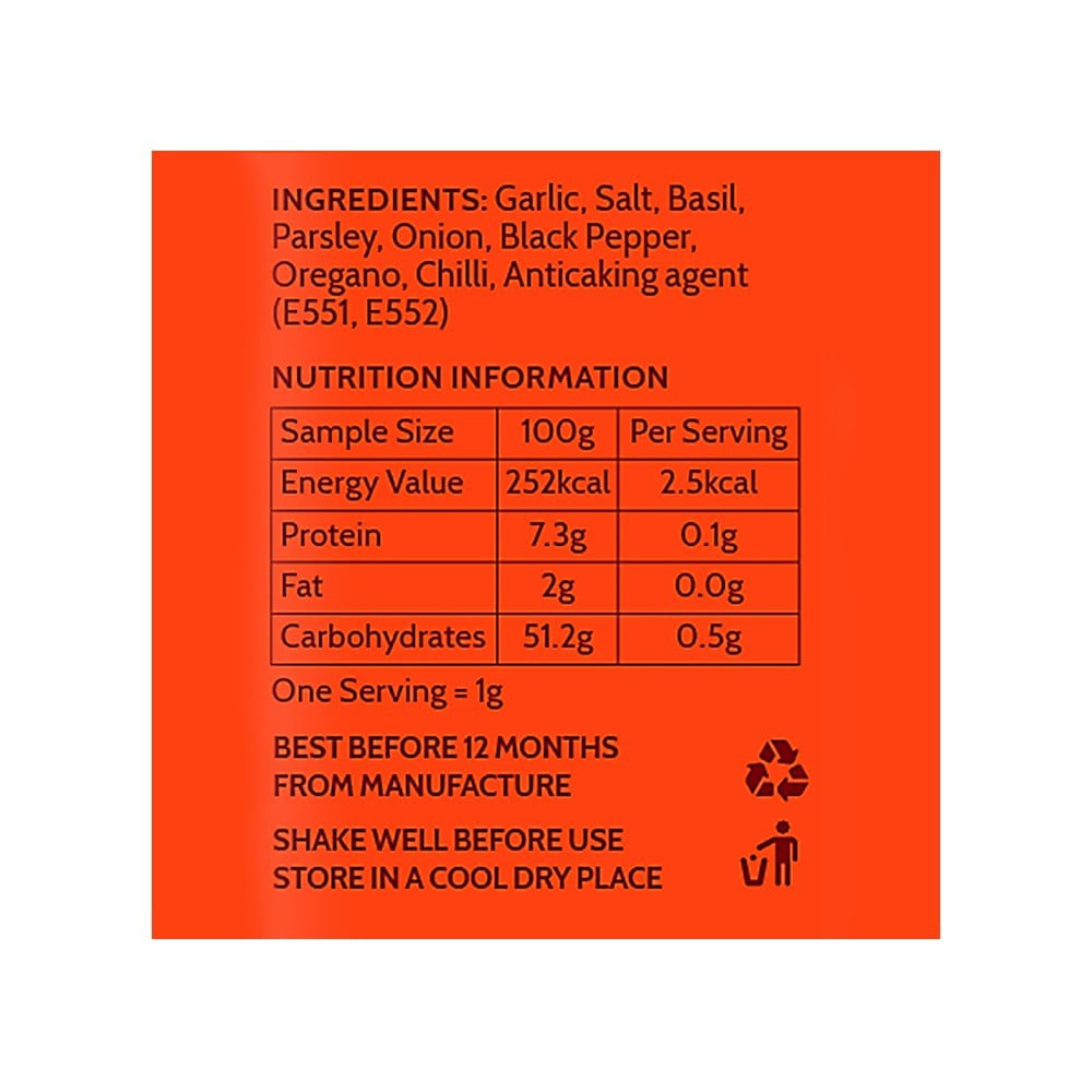 Snapin Pasta Mix Seasoning : 25 g