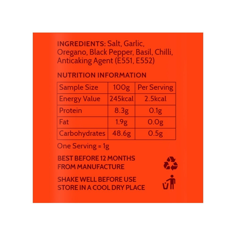 Snapin Pizza Mix Seasoning : 50 g