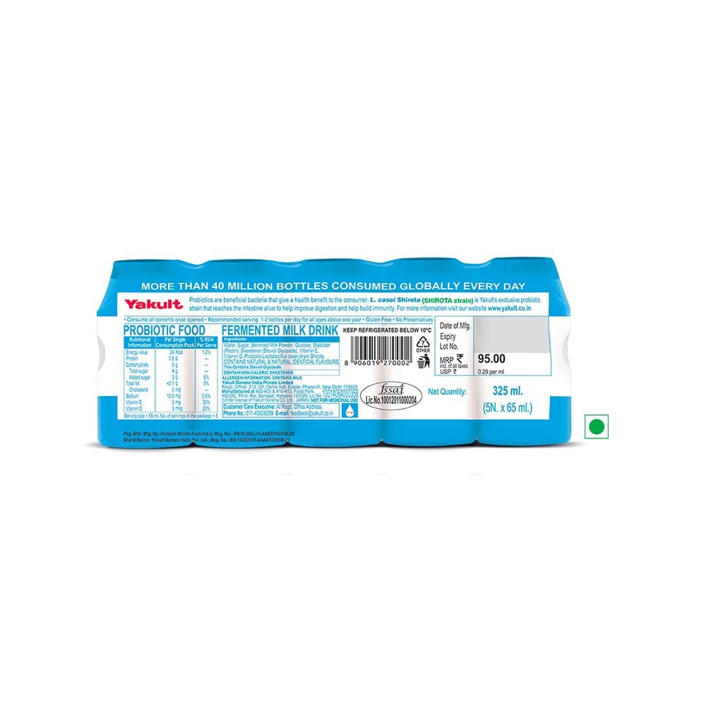 Yakult Light Probiotic Drink : 5x65 ml