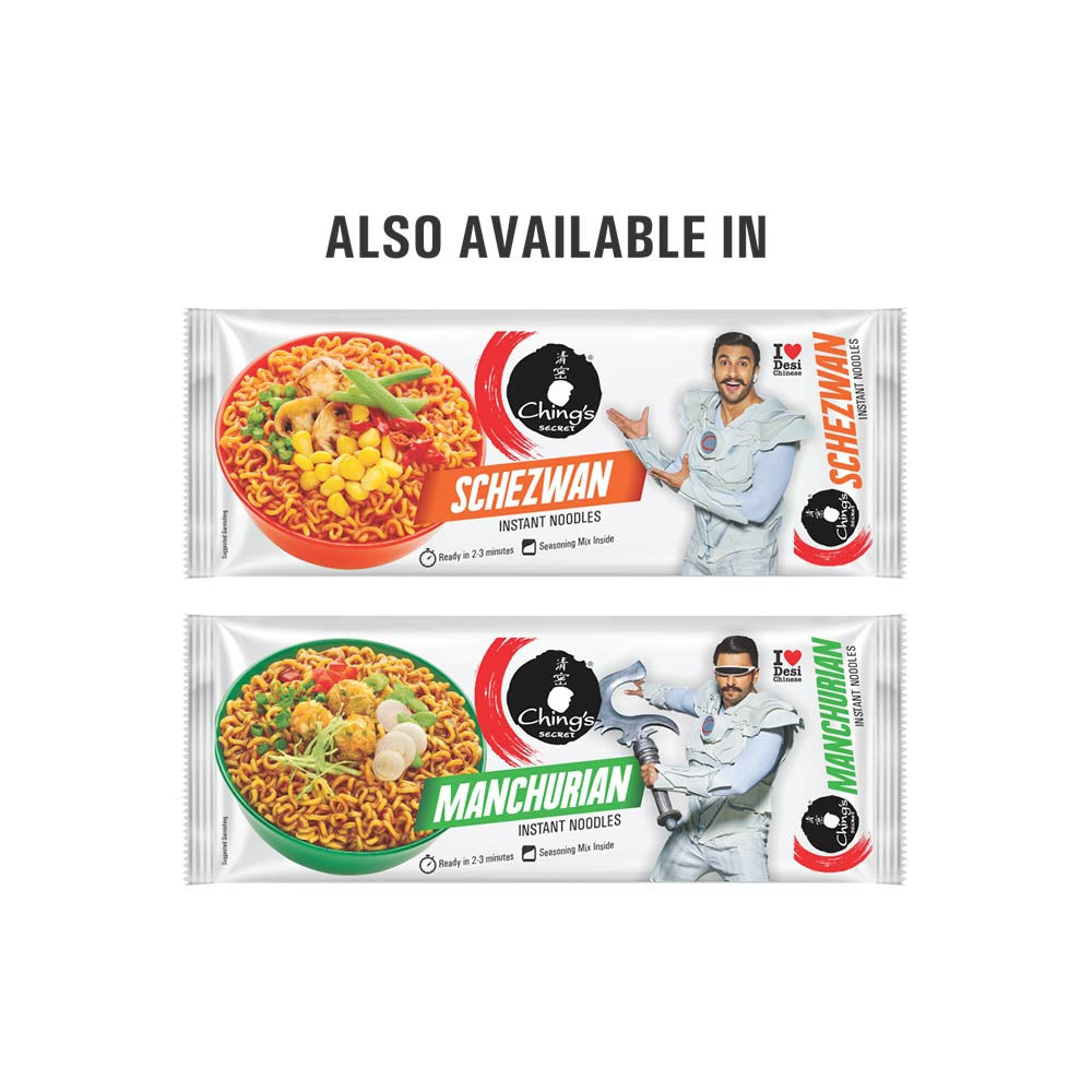 Ching's Secret Hot Garlic Flavoured Instant Noodles - Pack of 2 : 2 x 240 g
