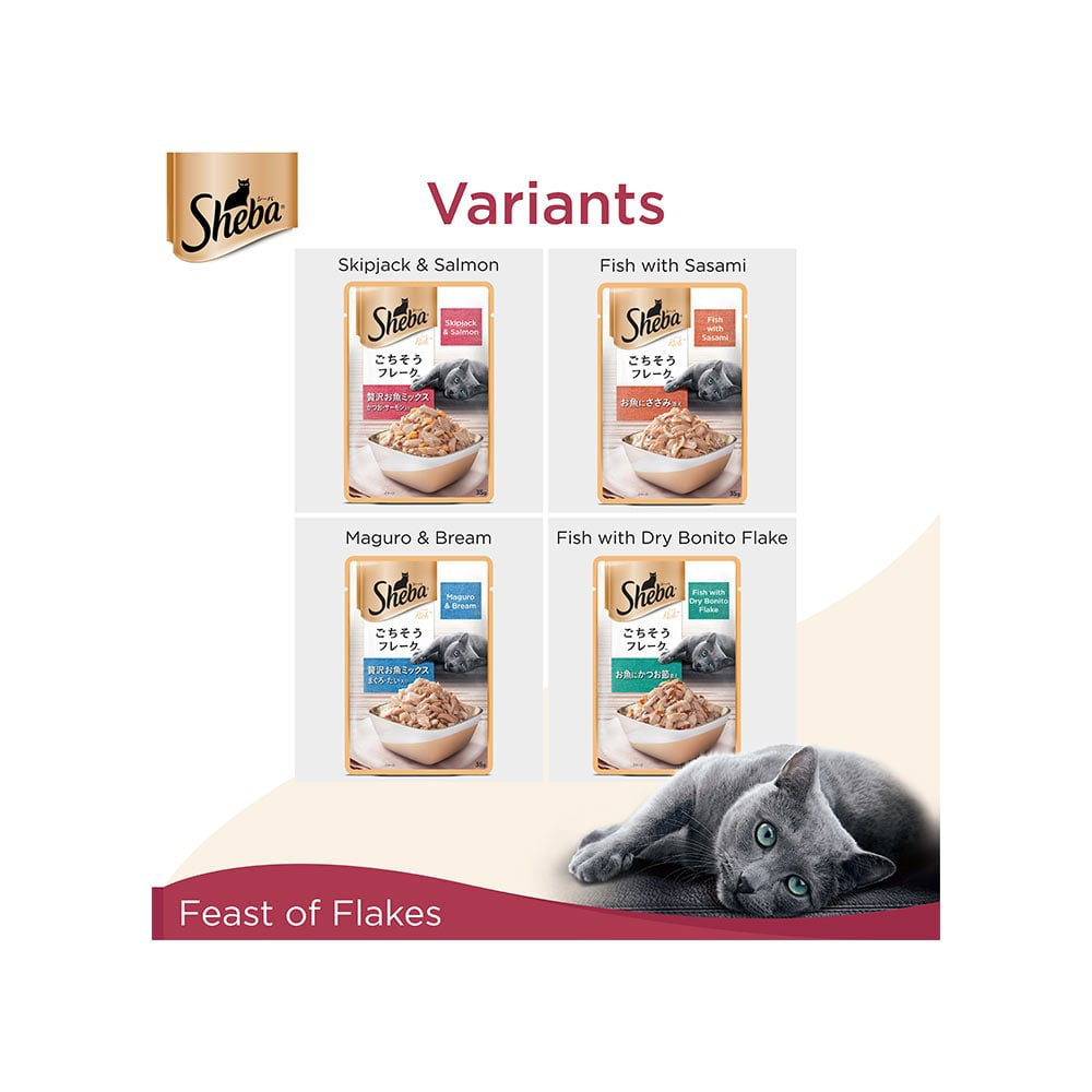 Sheba Rich - Wet Cat Food -Skipjack Salmon in Sasami : 35 g