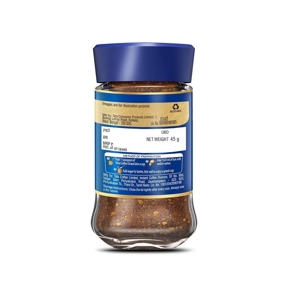Tata Coffee Grand Classic- Instant Coffee - Pack of 2 : 2 x 45 g
