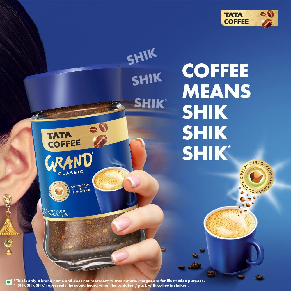 Tata Coffee Grand Classic- Instant Coffee - Pack of 2 : 2 x 45 g