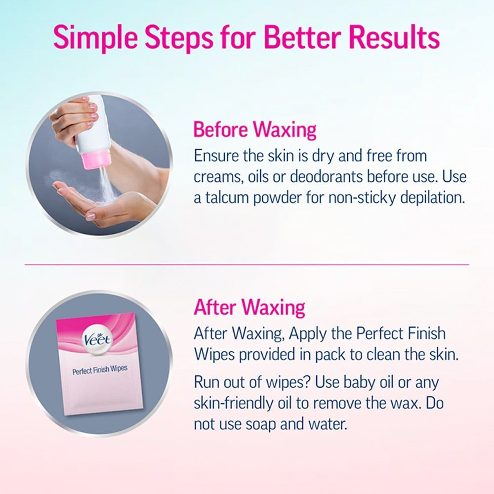 Veet Hair Removal Wax Strips (Dry Skin) - Pack of 2 : 2 x 1 pack (20 strips)