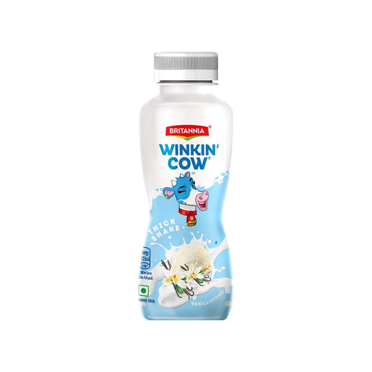 Britannia Winkin Cow Vanilla Thick Milkshake : 180 ml