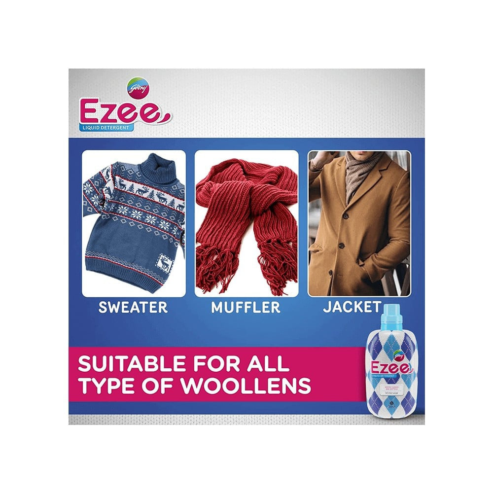 Godrej Ezee Woollen Liquid Detergent For Winterwear : 1 kg