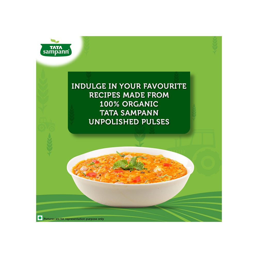 Tata Sampann Organic Moong Dal (Dhuli) Unpolished : 500 g