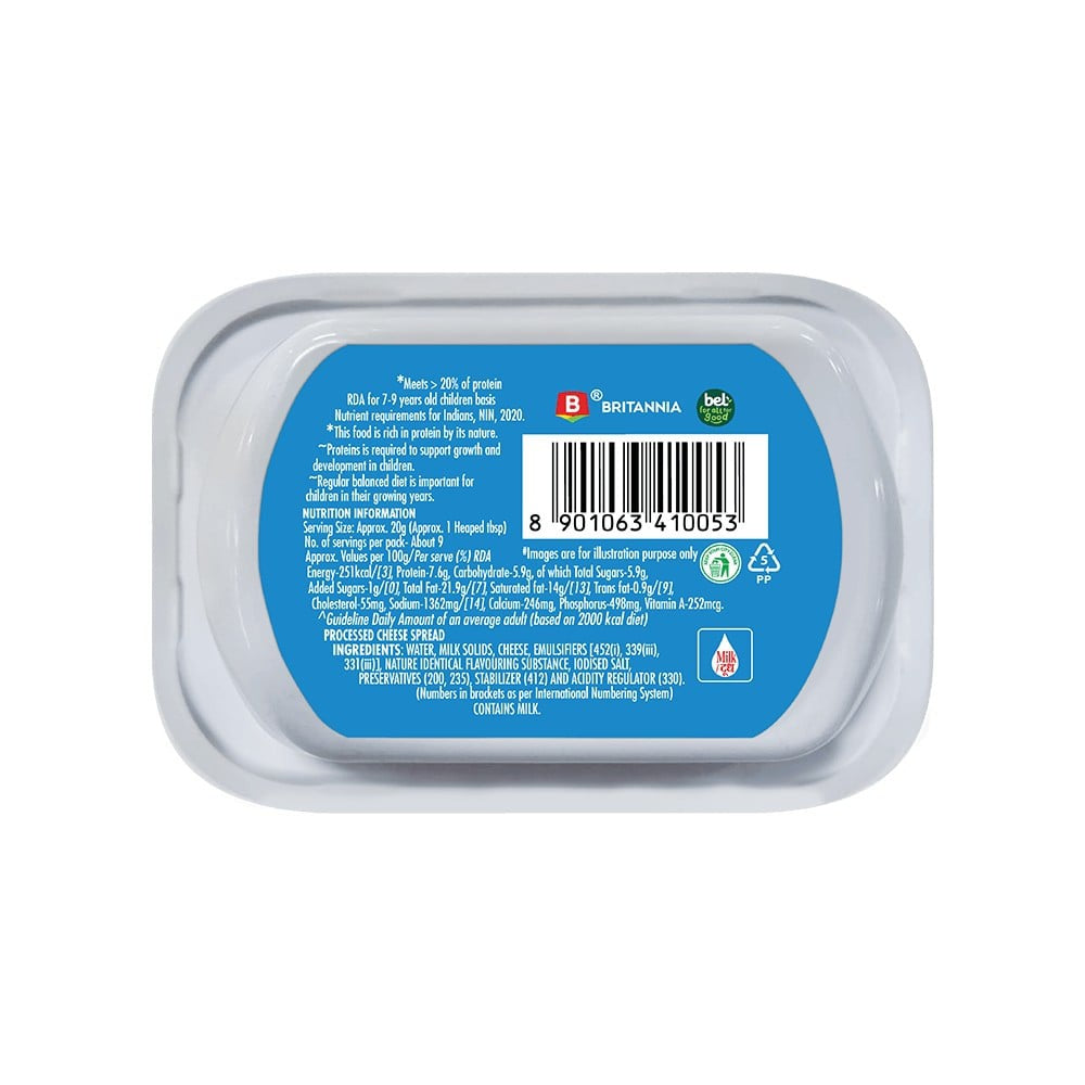 Britannia Laughing Cow Roasted Garlic Cheese Spread - Pack of 2 : 2 x 180 g