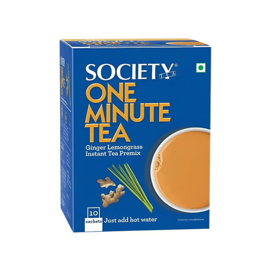 Society One Minute Ginger Lemongrass Instant Tea Premix : 140 g