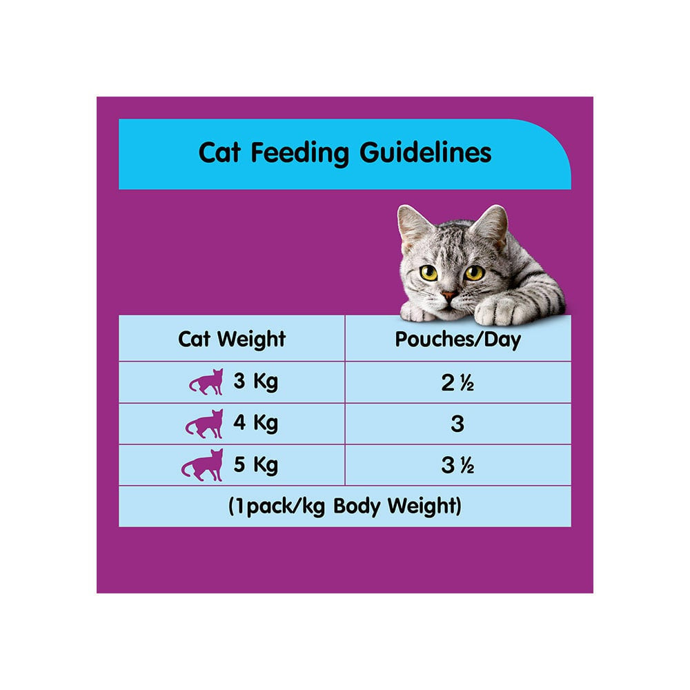 Whiskas Adult Wet Cat Food -Tuna in Jelly (1+ Years) - Pack of 5 : 5 x 80 g