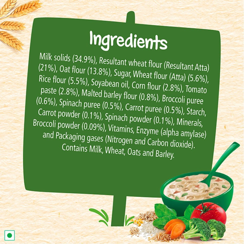 Nestle Cerelac with Milk, 5 Grains & Vegetables Baby Cereal (From 18 to 24 Months) : 300 g