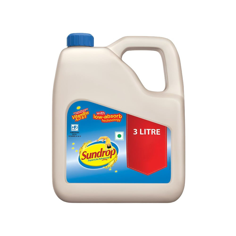 Sundrop Superlite Advanced Sunflower Oil : 3 ltr