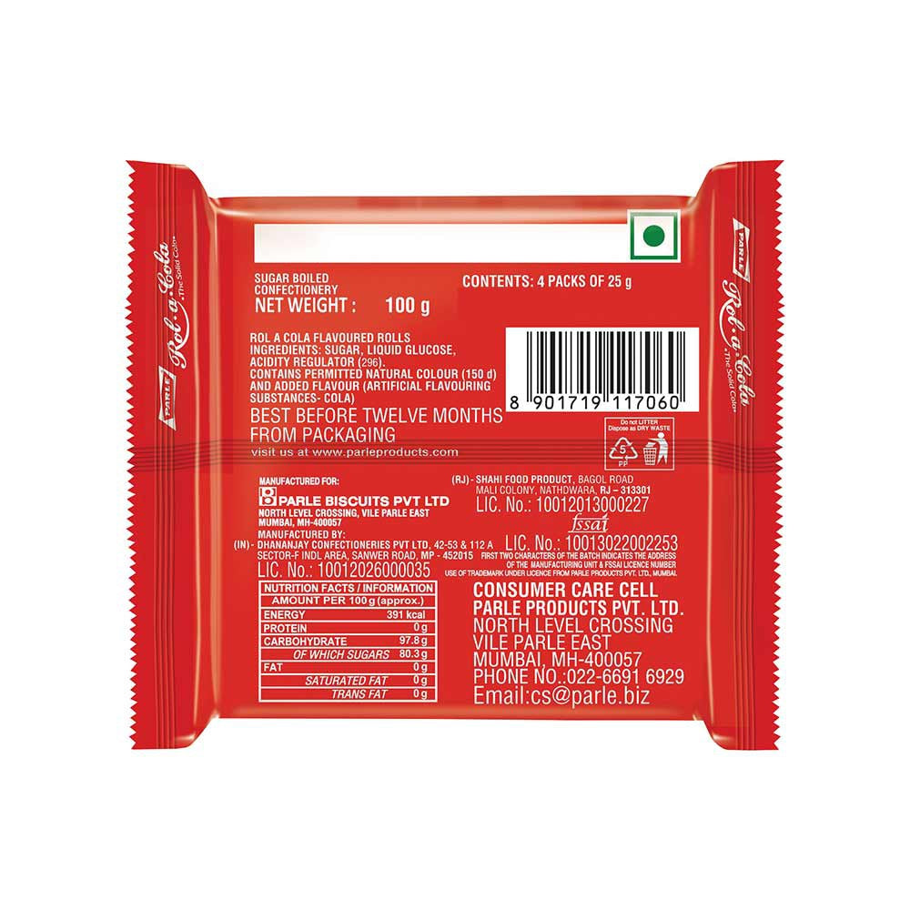 Parle Rol a Cola Candy : 100 g