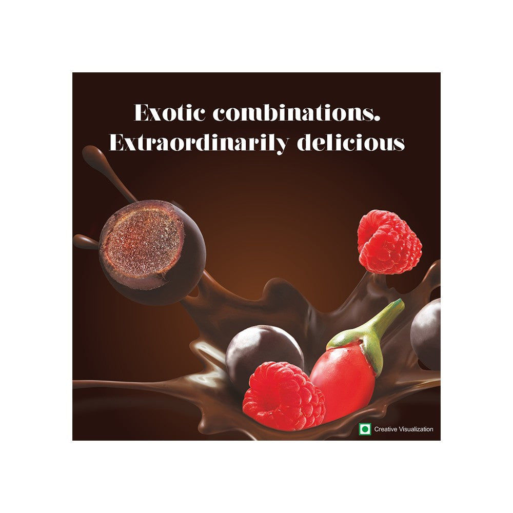 Hershey's Exotic Dark Dark Chocolate Pack (Raspberry & Goji) - Pack of 2 : 2 x 100 g