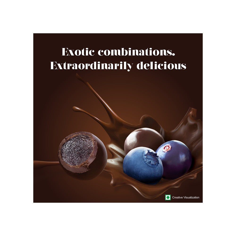 Hershey's Exotic Dark Dark Chocolate Pack (Blueberry & Acai) - Pack of 2 : 2 x 100 g