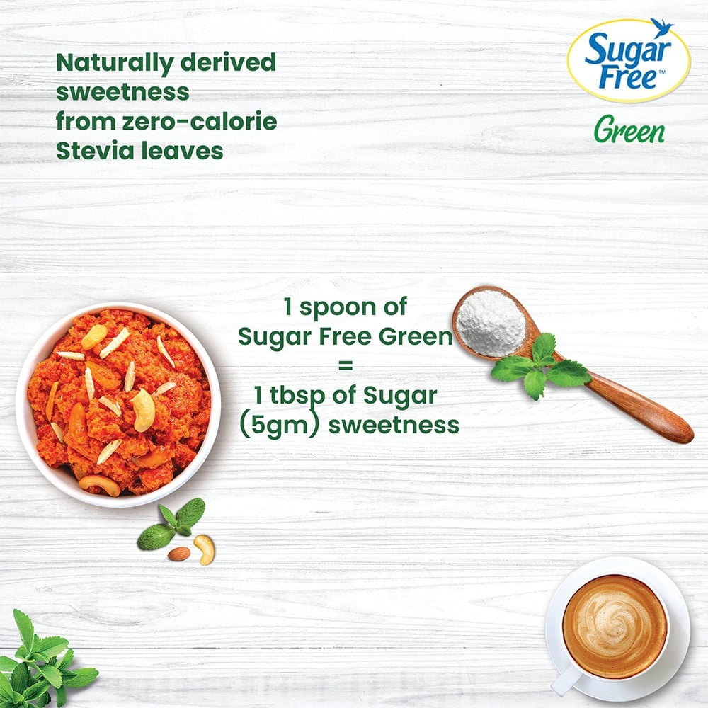 Sugar Free Green 100% Natural Stevia Sweetener : 200 g