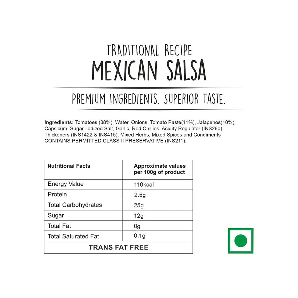 Wingreens Farms Traditional Recipe Mexican Salsa Sauce : 450 g