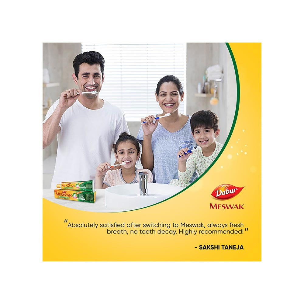 Dabur Meswak Complete Tooth & Gum Care Toothpaste - Mega Saver Pack - Pack of 2 : 2 x 2 x 200 g