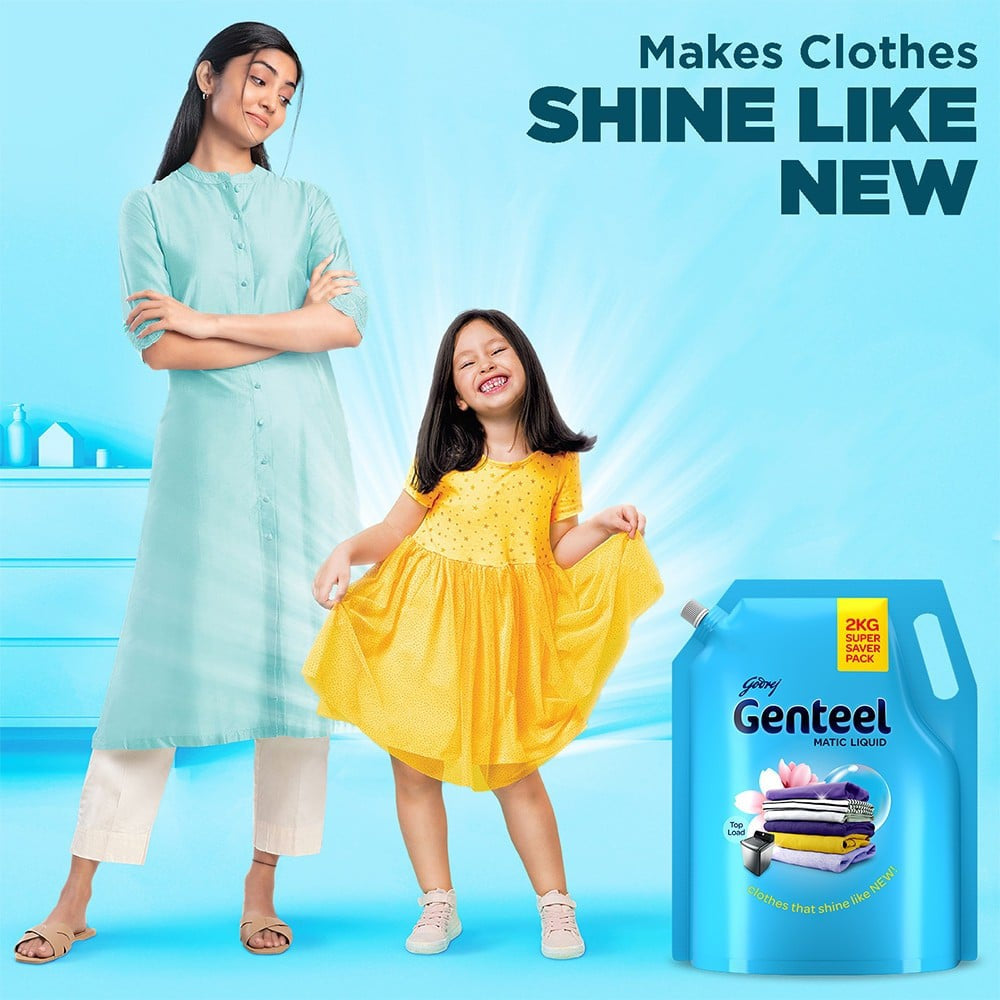Godrej Genteel Matic Top Load Liquid Detergent : 2 kg