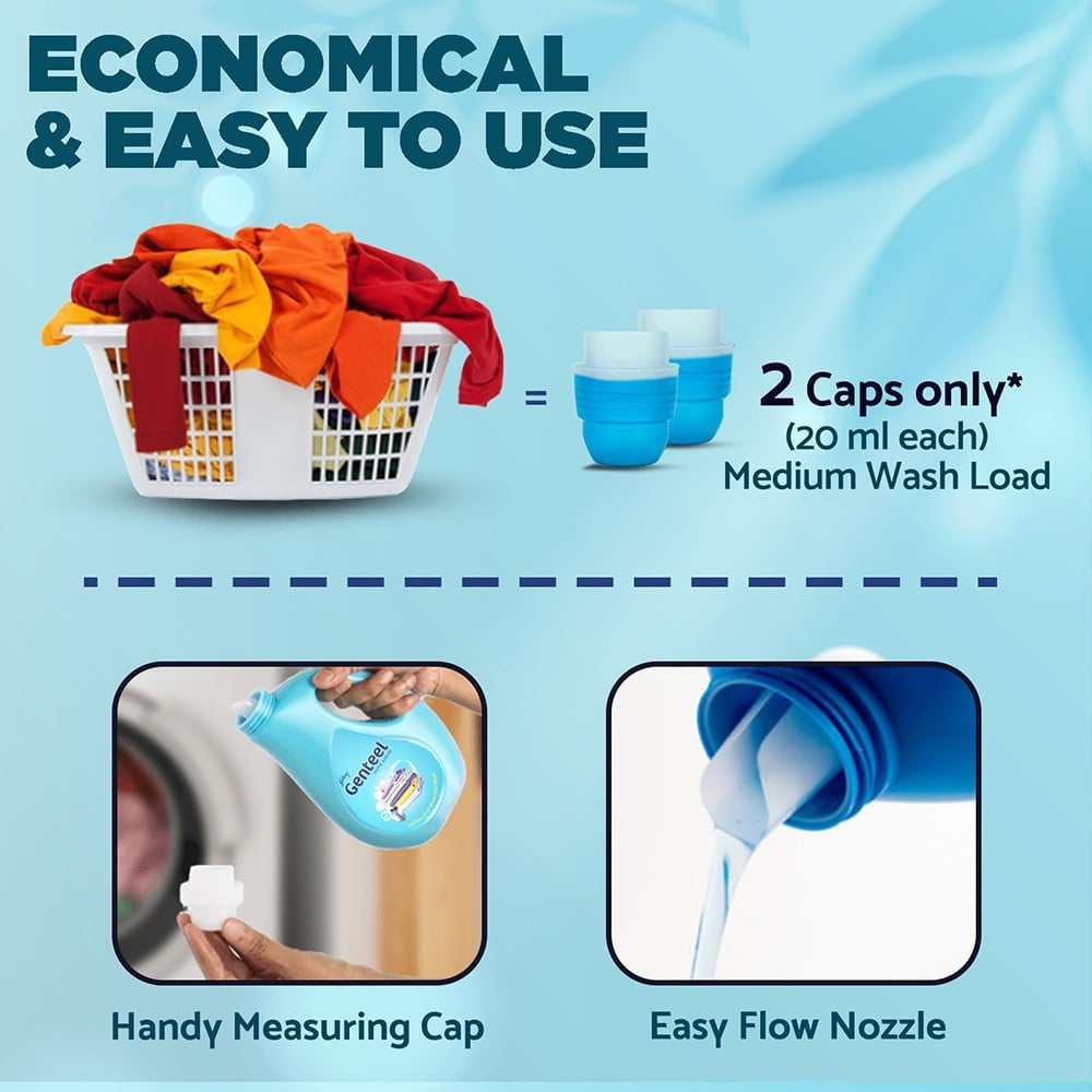 Godrej Genteel Matic Top Load Liquid Detergent : 2 kg