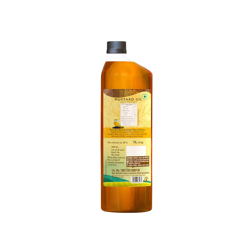 Dabur Cold Pressed Mustard Oil : 1 ltr