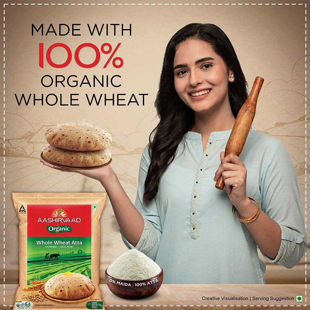 Aashirvaad Organic Atta : 1 kg