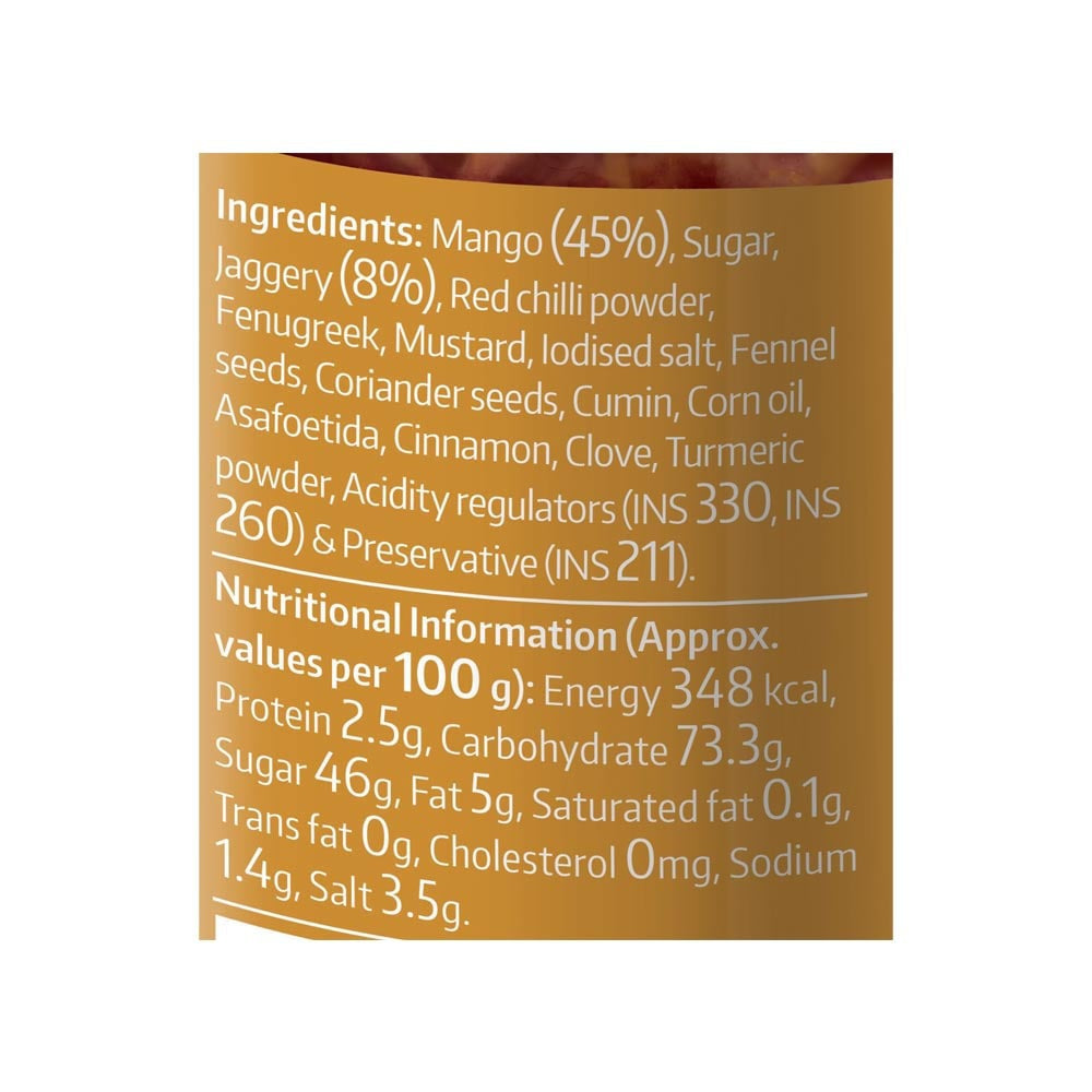 Society Spice Secrets Sweet & Spicy Mango Pickle : 200 g