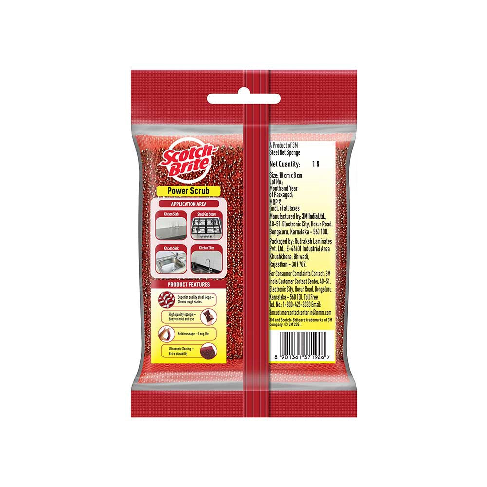Scotch Brite Power Scrub Pad : 1 piece