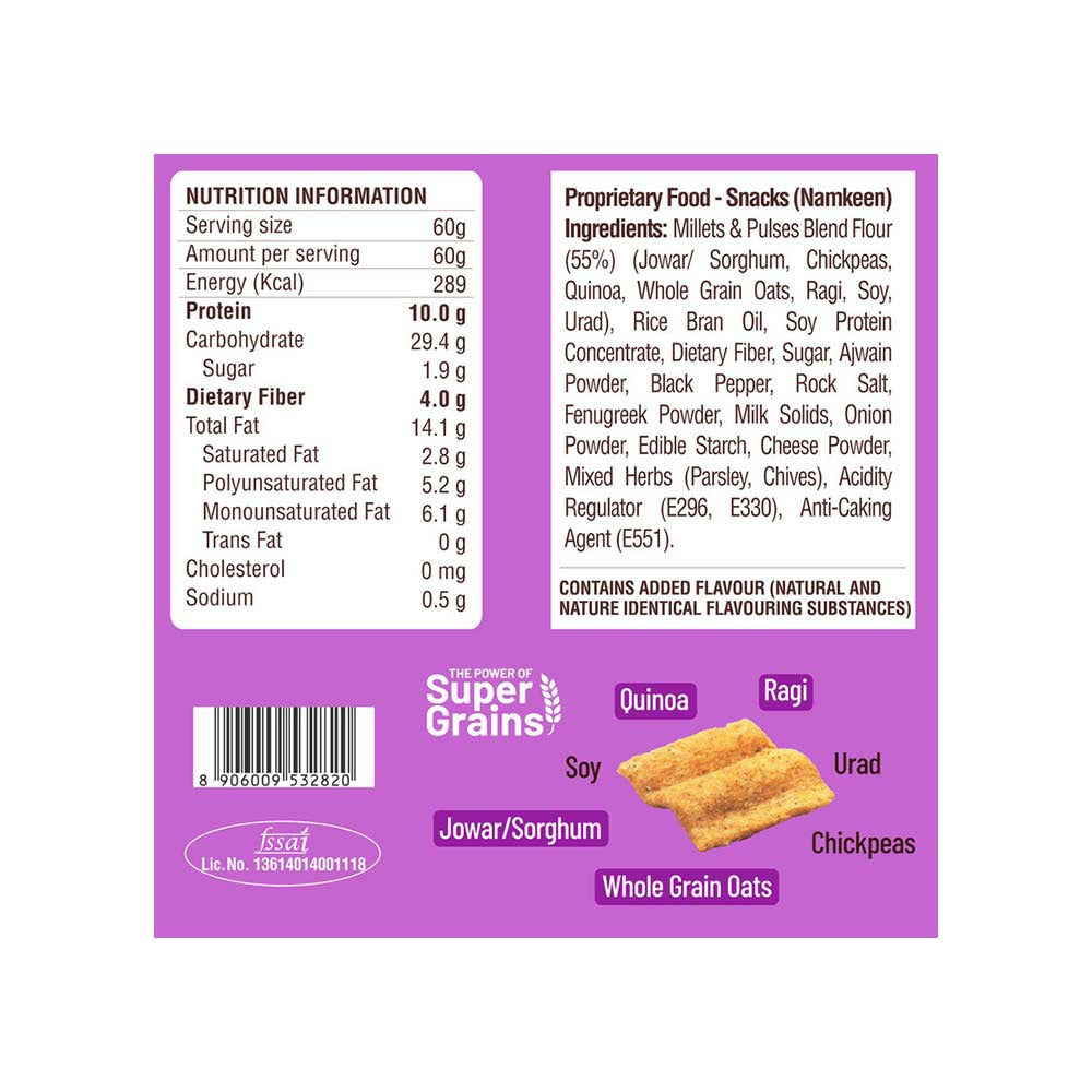 RiteBite Max Protein Cream & Onion Chips : 60 g