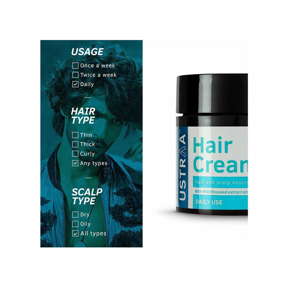 Ustraa Daily Use Men's Hair Cream : 100 g