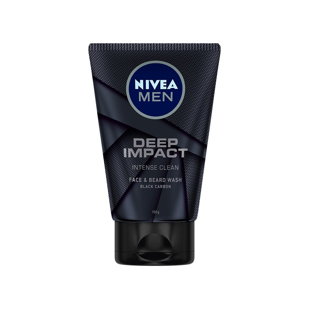 Nivea Men Deep Impact Intense Clean Face Wash : 100 ml
