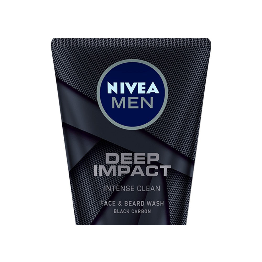 Nivea Men Deep Impact Intense Clean Face Wash : 100 ml