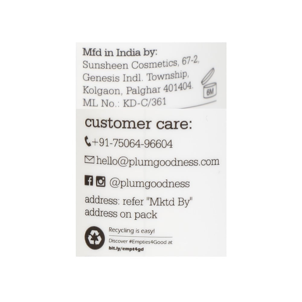 Plum Green Tea Alcohol-Free Toner : 200 ml